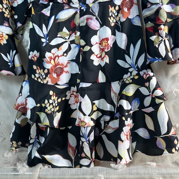 NWT Bar III Women’s Midnight Bloom Floral Dress Size Small - Picture 9 of 11